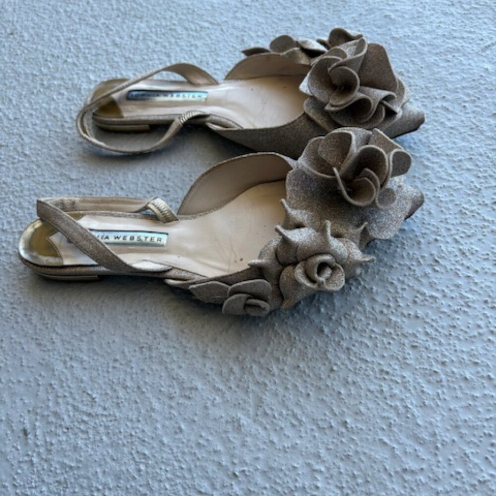Sophia Webster Jumbo Lilico ballet flats. Size 36 with flowers. Used, see photos